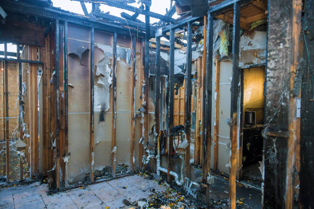 Professional Fire Damage Restoration technician working in Rocky Hill, NJ